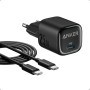 Anker Cargador USB C de 25 W Bloque, Compacto, Admite Carga Rápida PPS para Galaxy S24/Z Fold/Z Flip/Tab, iPhone (Cable USB C de