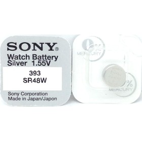 Sony SR48WN-PB - Pila 393 blister sin mercurio para audífonos, cámaras, relojes y videocámaras (1.55 V, 160mAh)