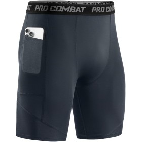 Niksa 1/3 Piezas Mallas Running Hombre Mallas Cortas Hombre Pantalones Cortos Entrenamiento con Bolsillo para Celular Secado