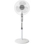 Orbegozo SF 0148 Standing Fan, 50 W, 3 Ventilation Speeds, Oscillating, Height Adjustable, Quiet, Safety Grate, Blade Size 40