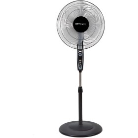 Orbegozo SF 0148 Standing Fan, 50 W, 3 Ventilation Speeds, Oscillating, Height Adjustable, Quiet, Safety Grate, Blade Size 40