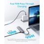Anker Hub USB C (5 en 1), HDMI 4K@30Hz con Entrega de Potencia máxima de 100 W, Puertos de Datos USB-C y USB-A a 5 Gbps,