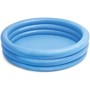 Intex 59416NP Crystal Blue Three Ring Inflatable Paddling Pool, Redondo, Multicolor, 2 - 7 años 1.14m x 25cm