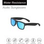 OhO Smart Glasses,Safety Glasses with Bluetooth Speaker, 100% UV Protection and Voice Control,Unisex (Blue Light Lens) for