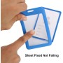 GTIWUNG 4 Pcs Funda de Tarjeta de Identificación, ID Titular de Tarjeta, Vertical Etiqueta de Nombre Insignia ID Card Holders,