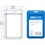 GTIWUNG 4 Pcs Funda de Tarjeta de Identificación, ID Titular de Tarjeta, Vertical Etiqueta de Nombre Insignia ID Card Holders,