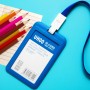 GTIWUNG 4 Pcs Funda de Tarjeta de Identificación, ID Titular de Tarjeta, Vertical Etiqueta de Nombre Insignia ID Card Holders,