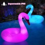 DeeprBling Cisne Hinchable Piscina con Luces Solar que Cambian de Color, Flotador Cisne Gigante para Adulto, Cisne Inflable