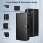 Heioloo para OPPO A40/ A40m/ A60 5G Funda Tapa Libro con Ranura para Tarjeta Anti-arañazos Protección Completa para OPPO A40/