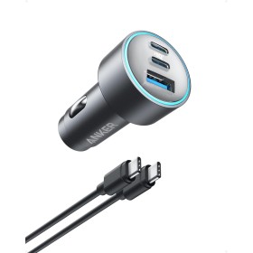 Anker Cargador de Coche Compacto Rápido de 3 Puertos de 67W- Carga de Alta Velocidad para iPhone 16/15/14, Galaxy S23, iPad Air