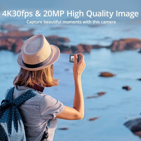 AKASO Brave 7 Cámara Deportiva 4K con Tarjeta de Memoria microSDXC de 64GB