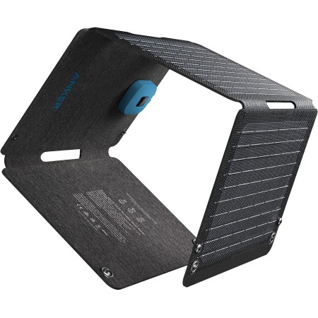 Panel solar Anker Solix PS30, cargador solar plegable de 30 W, resistencia al agua y al polvo IP65, carga ultrarrápida, carga 2