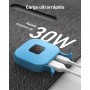 Panel solar Anker Solix PS30, cargador solar plegable de 30 W, resistencia al agua y al polvo IP65, carga ultrarrápida, carga 2