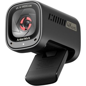 AnkerWork C310 Webcam, 4K Webcam, 12 Megapixel, AI Auto Focus, AI Framing, AI Noise Canceling Mic, Built-in Privacy Cover, and