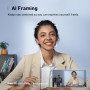 AnkerWork C310 Webcam, 4K Webcam, 12 Megapixel, AI Auto Focus, AI Framing, AI Noise Canceling Mic, Built-in Privacy Cover, and
