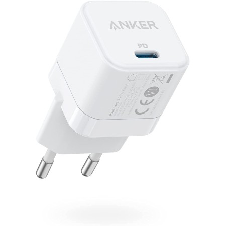 Anker Cargador iPhone Carga Rapida PowerPort III-Fuente de alimentación USB-C (20W, Carga rápida, Compatible con iPhone 15/14