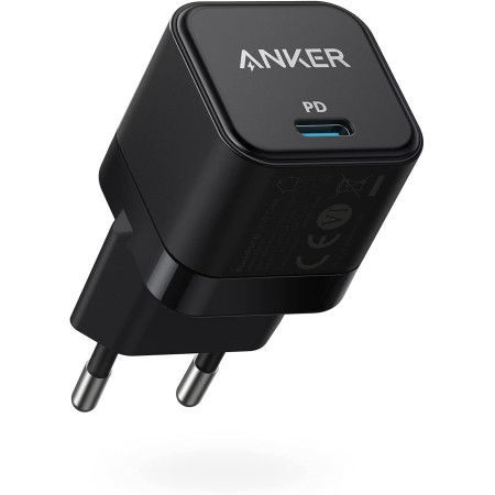 Anker Cargador iPhone Carga Rapida PowerPort III-Fuente de alimentación USB-C (20W, Carga rápida, Compatible con iPhone 15/14