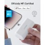 Power Bank Anker 621 con Conector Lightning, Cargador portátil inalámbrico de 12 W con Certificado MFi de 5000 mAh, Compatible