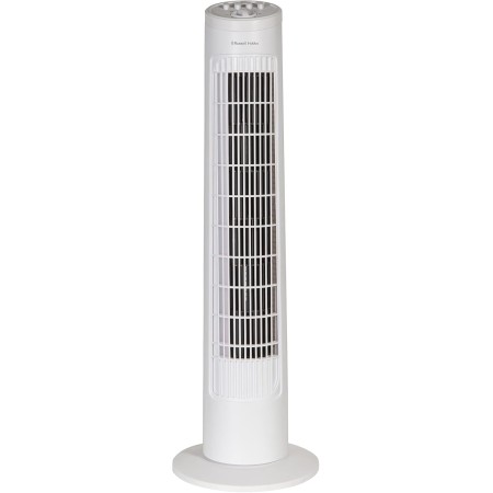 Russell Hobbs Tower Fan, 29 Inch Lightweight 3 Speeds 75° Oscillation Powerful Airflow Quiet Fan with Timer for Home Office