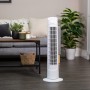 Russell Hobbs Tower Fan, 29 Inch Lightweight 3 Speeds 75° Oscillation Powerful Airflow Quiet Fan with Timer for Home Office