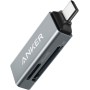 Anker Lector de Tarjetas de Memoria USB-C 2 en 1 para Tarjetas SDXC, SDHC, SD, MMC, RS-MMC, Micro SDXC, Micro SD, Micro SDHC y