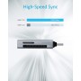 Anker Lector de Tarjetas de Memoria USB-C 2 en 1 para Tarjetas SDXC, SDHC, SD, MMC, RS-MMC, Micro SDXC, Micro SD, Micro SDHC y