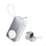 Anker MagGo Power Bank para Apple Watch, Batería Compacta de 10.000 mAh con Certificación Oficial y Cable USB-C Integrado, 35 W