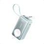 Anker MagGo Power Bank para Apple Watch, Batería Compacta de 10.000 mAh con Certificación Oficial y Cable USB-C Integrado, 35 W
