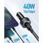 Anker Cargador de Coches USB C 40 W y 2 Puertos PowerIQ 3.0 y Power Delivery, PowerDrive III Duo para iPhone12/12 Pro/11/11