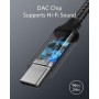 Anker USB-C auf 3.5mm Audio Adapter auf weiblichen Stecker, Nylon Kabel, kompatibel mit Samsung S20/S20+/S20 Ultra, Pixel 4/ +