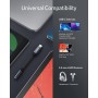 Anker USB-C auf 3.5mm Audio Adapter auf weiblichen Stecker, Nylon Kabel, kompatibel mit Samsung S20/S20+/S20 Ultra, Pixel 4/ +