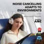 Soundcore de Anker Space One Auriculares Cancelación Ruido Activa Adaptativa, Cascos Inalambricos Bluetooth Reducción de Voz