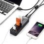 Hub USB 10 Puertos, Anker, con 7 Puertos de Hub USB 3.0, 60W, 3 Puertos de Carga rápida PowerIQ para iPhone, iPad, Samsung,