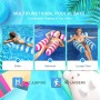 Colchoneta Piscina Adultos Hinchables Para Piscina Flotadores Piscina Hamaca De Agua Colchonetas Inflables Piscina Colchoneta