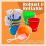 Sloosh 12 Juegos de Cubos de Arena con Palas para Niños Cubos de Playa Juguetes Regalos para Fiestas Juego de Cubos de Plástico
