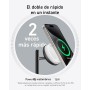 Anker MagGo Estación de Cargador Inalámbrico iPhone 3 en 1 Magsafe 15W, Cargador Inalambrico Compatible con MagSafe para iPhone