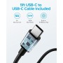 Anker Cargador US C de 100 W, Cargador Plegable Anker PIQ 3.0 para MacBook Pro, MacBook Air, iPad Pro, iPhone 16/15/14, Samsung