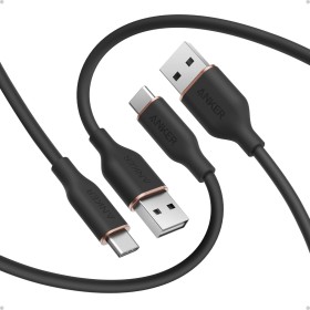 Anker Flow USB C Cable, Pack of 2, Charging Cable, usb to usb c cable for Samsung Galaxy S24 S23 S22 Ultra Note 20 iPhone 16 15