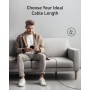 Anker Flow USB C Cable, Pack of 2, Charging Cable, usb to usb c cable for Samsung Galaxy S24 S23 S22 Ultra Note 20 iPhone 16 15
