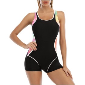 uxxnjfg Bañadores Mujer Natacion Traje de Baño Sexy 2024 Reductor Barriga Swimsuit Color Sólido Bañadores Deportivo Bañador con