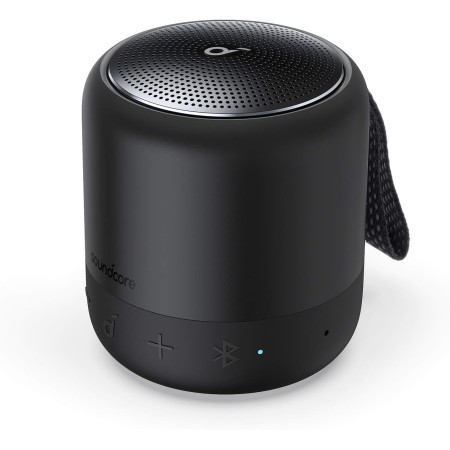Soundcore Mini 3 Altavoz Bluetooth Potente, Tecnologí­as BassUp y PartyCast, USB-C, Resistencia al Agua IPX7 y EQ