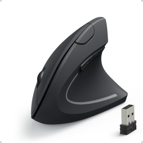 Anker Ratón óptico ergonómico vertical inalámbrico para Windows y Mac OS (USB 800/1200/1600 DPI) 5 botones 2.4G