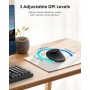 Anker Ratón óptico ergonómico vertical inalámbrico para Windows y Mac OS (USB 800/1200/1600 DPI) 5 botones 2.4G