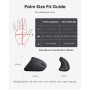 Anker Ratón óptico ergonómico vertical inalámbrico para Windows y Mac OS (USB 800/1200/1600 DPI) 5 botones 2.4G