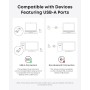 Anker Ratón óptico ergonómico vertical inalámbrico para Windows y Mac OS (USB 800/1200/1600 DPI) 5 botones 2.4G