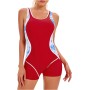 uxxnjfg Bañadores Mujer Natacion Traje de Baño Sexy 2024 Reductor Barriga Swimsuit Color Sólido Bañadores Deportivo Bañador con