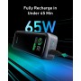 ANKER Prime Power Bank, cargador portátil de 2 puertos de 12.000 mAh con salida de 130 W, pantalla digital inteligente,