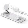 Anker Estación de Cargador Inalambrico iPhone 3 en 1 Plegable, Soporte de Carga Ultrarápida 15W Certificado Qi2 para iPhone