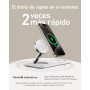 Anker Estación de Cargador Inalambrico iPhone 3 en 1 Plegable, Soporte de Carga Ultrarápida 15W Certificado Qi2 para iPhone