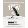 Anker Estación de Cargador Inalambrico iPhone 3 en 1 Plegable, Soporte de Carga Ultrarápida 15W Certificado Qi2 para iPhone